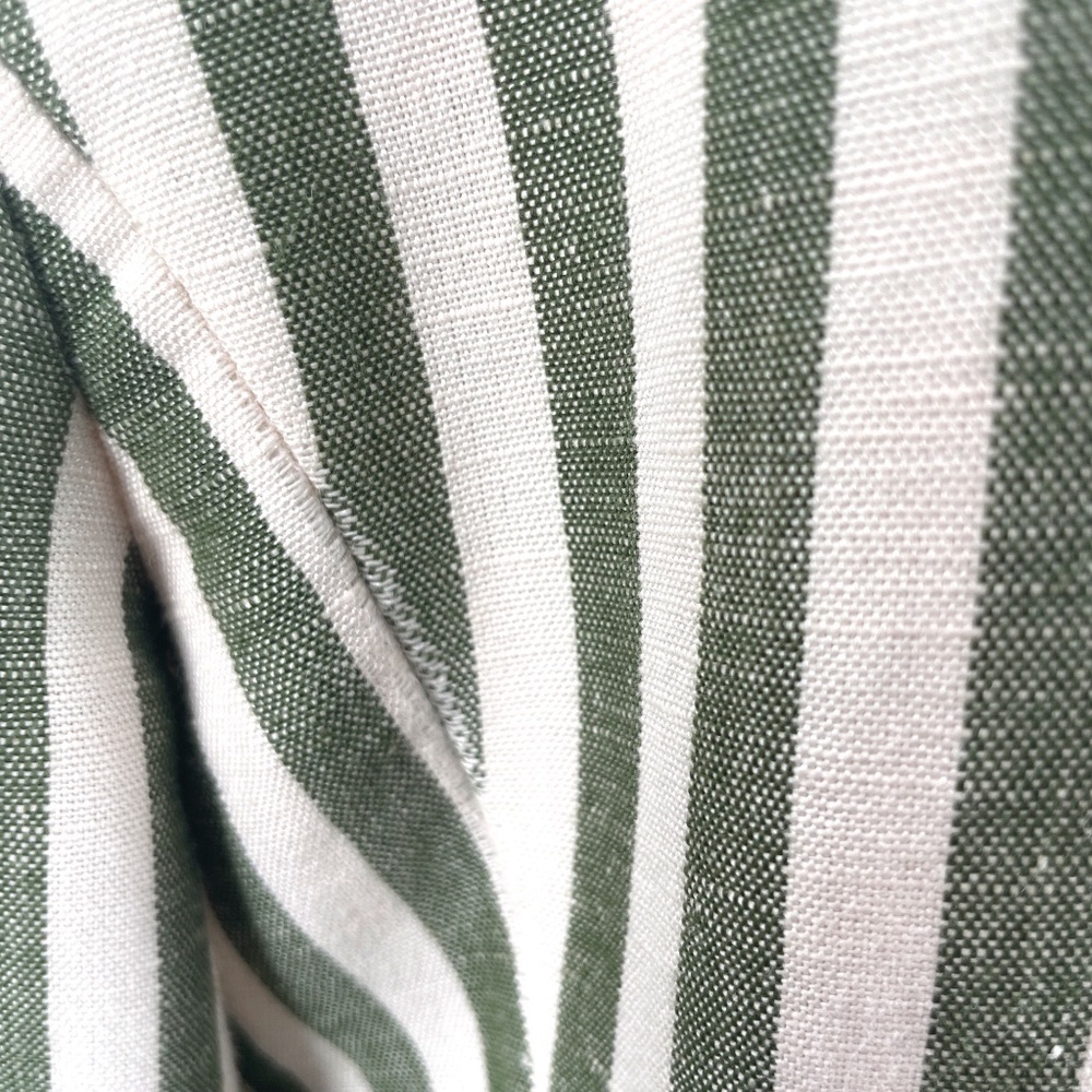 L'AGENCE Scout Striped Blazer, Olive/Cream, Size 8 - Picture 9 of 13